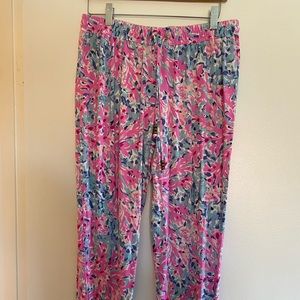 Lilly Pulitzer, cotton joggers GUC  (size L)